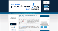 Desktop Screenshot of nationalproofreadingday.com