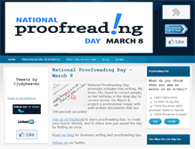Tablet Screenshot of nationalproofreadingday.com